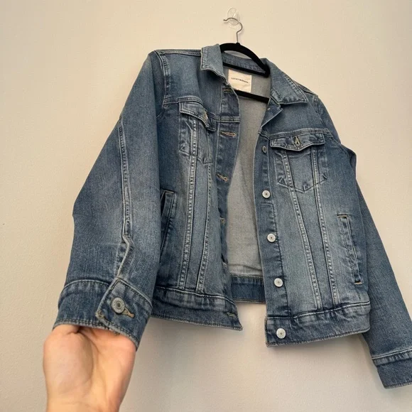 Jeans Jacket Denim Cotton by Lucky Brand Size M - Picture 3 of 11
